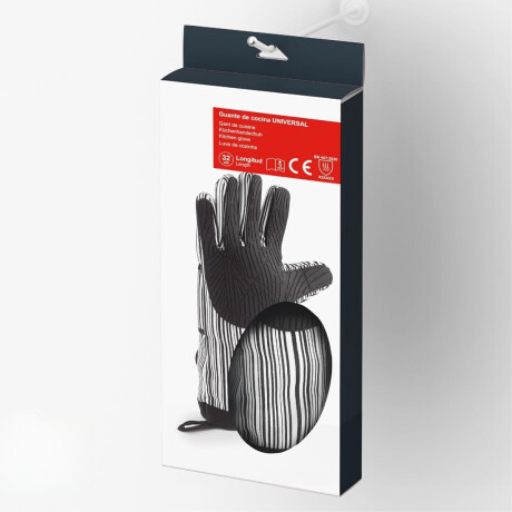 Par de guantes 5 dedos punta silicona 48cm Lacor Par de guantes 5 dedos punta silicona 48cm Lacor