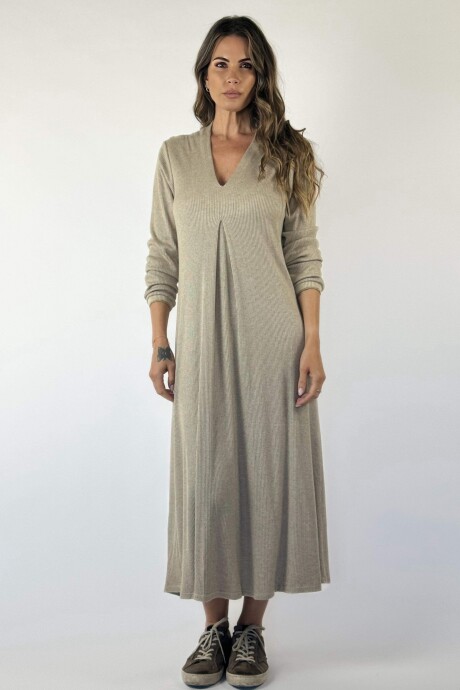 VESTIDO ELEUTERIA Beige