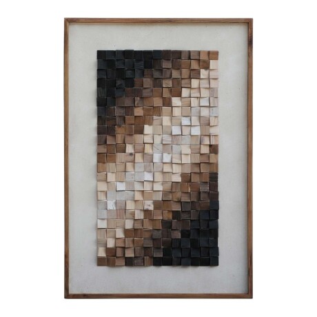 CUADRO MADERA NATURAL-BEIGE FE8183