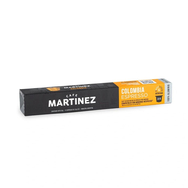 Café Martínez Capsulas Colombia Espresso 10u Café Martínez Capsulas Colombia Espresso 10u