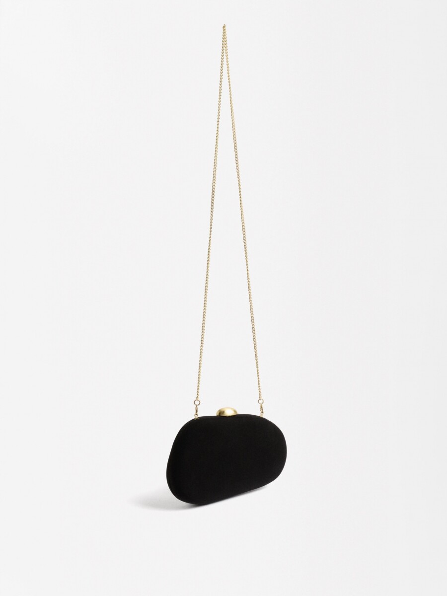 Clutch De Fiesta Ovalado negro