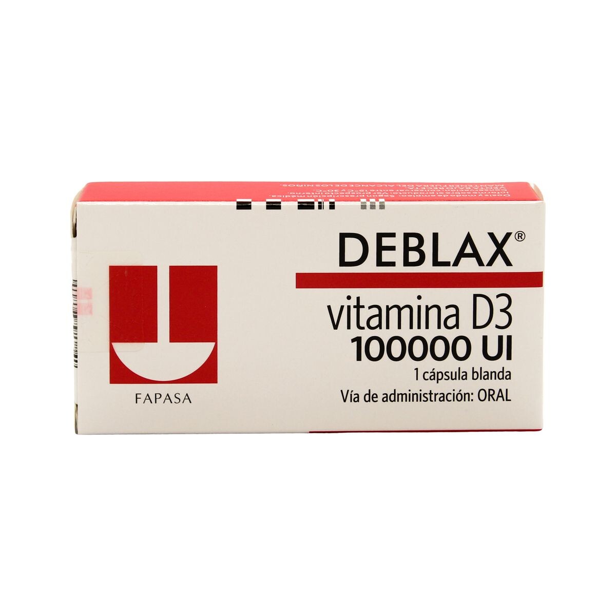 DEBLAX VIT. D3 100.000 UI CJ X 1 CÁPS. B 