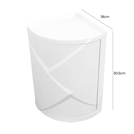 Estante Esquinero Organizador Botiquin Ducha Baño Blanco