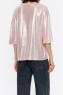 CAMISETA BOXY METALIZADA Gris
