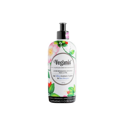 Leche Humectante Rosa Mosqueta Veganis 500ml Leche Veganis Rosa Mosqueta