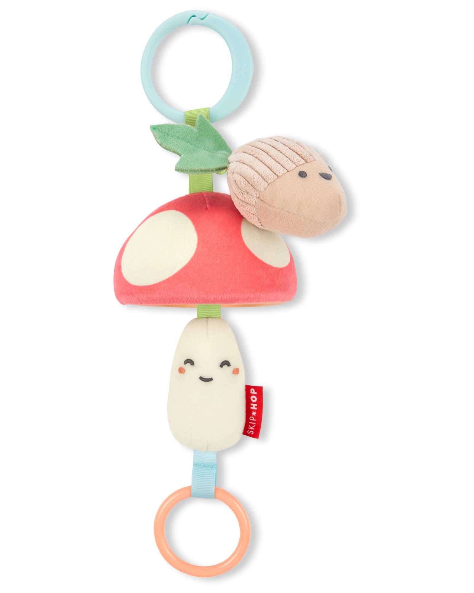 Peluche colgante multisensorial diseño hongo 0