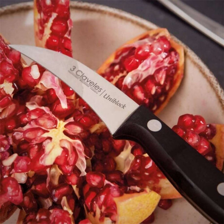 Cuchillo Mondador 6Cm Mango Negro Uniblock 3 Claveles