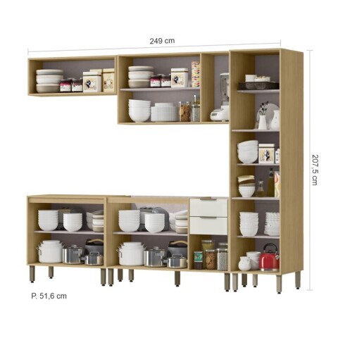 Kit de Cocina Modular Gloria 5 Piezas Mdp 15mm Bajo Mesadas, Aeréos y Panelero Kit de Cocina Modular Gloria 5 Piezas Mdp 15mm Bajo Mesadas, Aeréos y Panelero