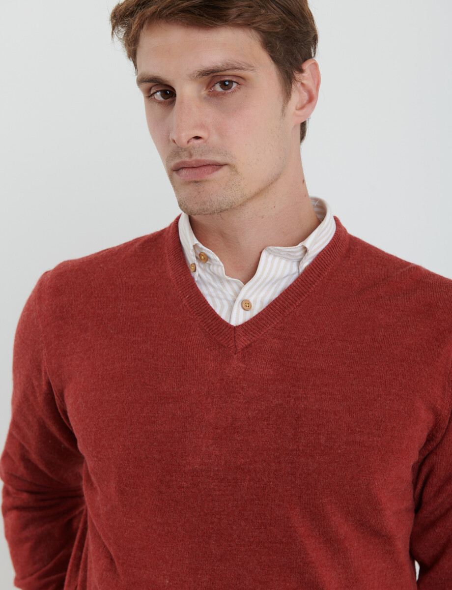 470313 SWEATER V HARRINGTON URBAN Naraja Melange