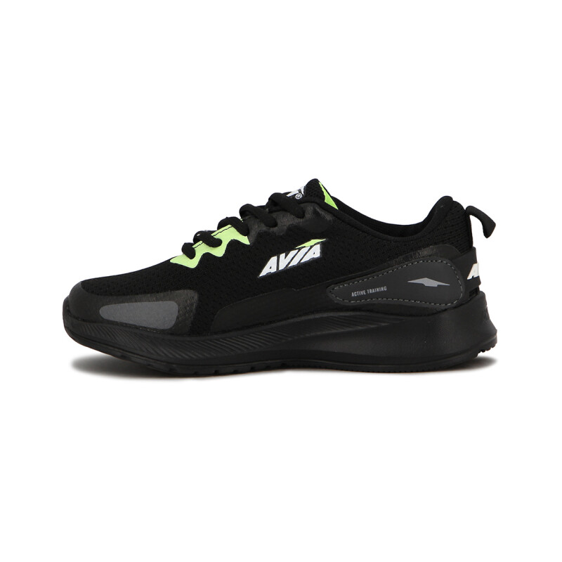 Avia Zapatillas Acordonadas Para Niño Persan- Black/dk Grey Negro-gris Oscuro