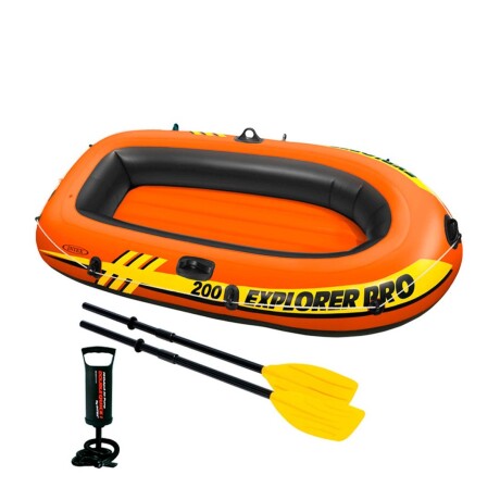 INTEX BOTE GOMÓN INFLABLE EXPLORER PRO 200 SERIE BASIC SET +REMOS +INFLADOR Intex Bote Gomón Inflable Explorer Pro 200 Serie Basic Set +remos +inflador