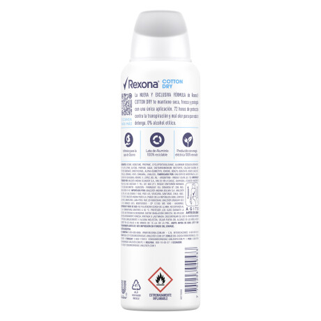 Rexona Desodorante Antitranspirante Aerosol Cotton Femeninom Rexona Desodorante Antitranspirante Aerosol Cotton Femeninom