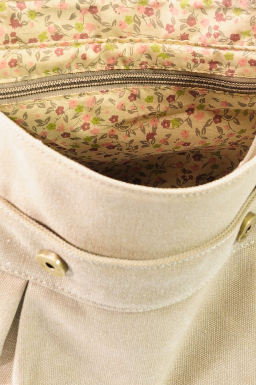 MOCHILA DE LONA LISA Beige