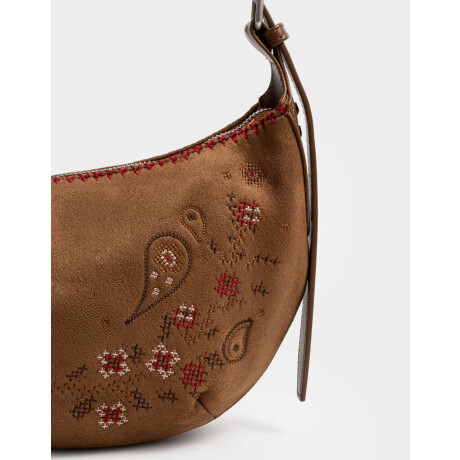 Bandolera Suede Camel - Marron Camel