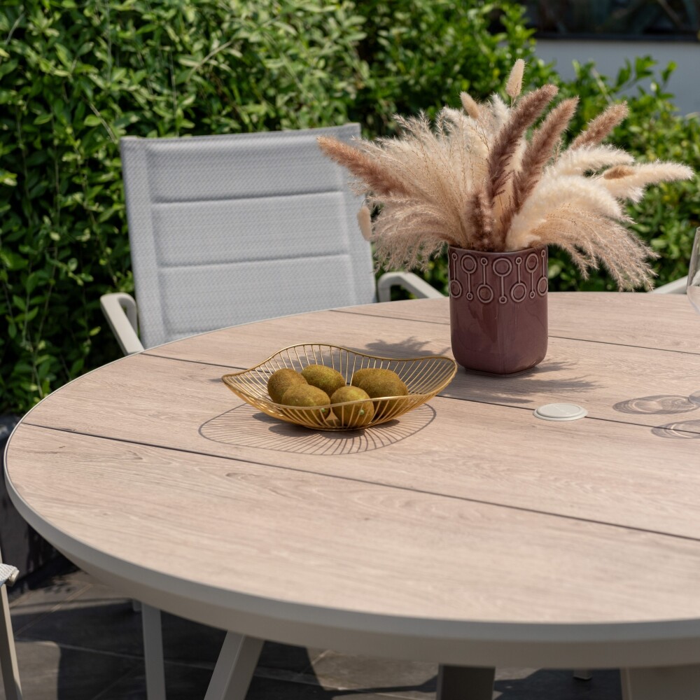 Mesa redonda de Patio Diámetro 141cm - Urbanite Beige
