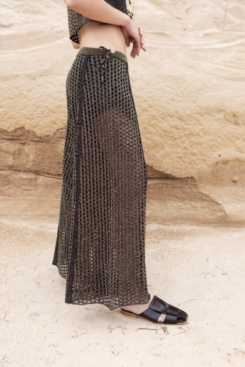 PANTALÓN WIDE HOLE Negro