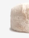Sombreros invierno Gorro De Pelo Sintético - Blanco Crudo