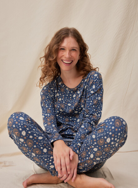 Pijama peach lucky Azul
