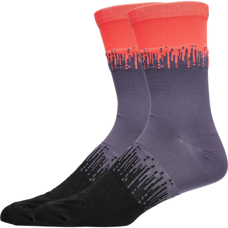 Medias Running Light Mesh Crew Unisex Greyish Purple/performance Bla