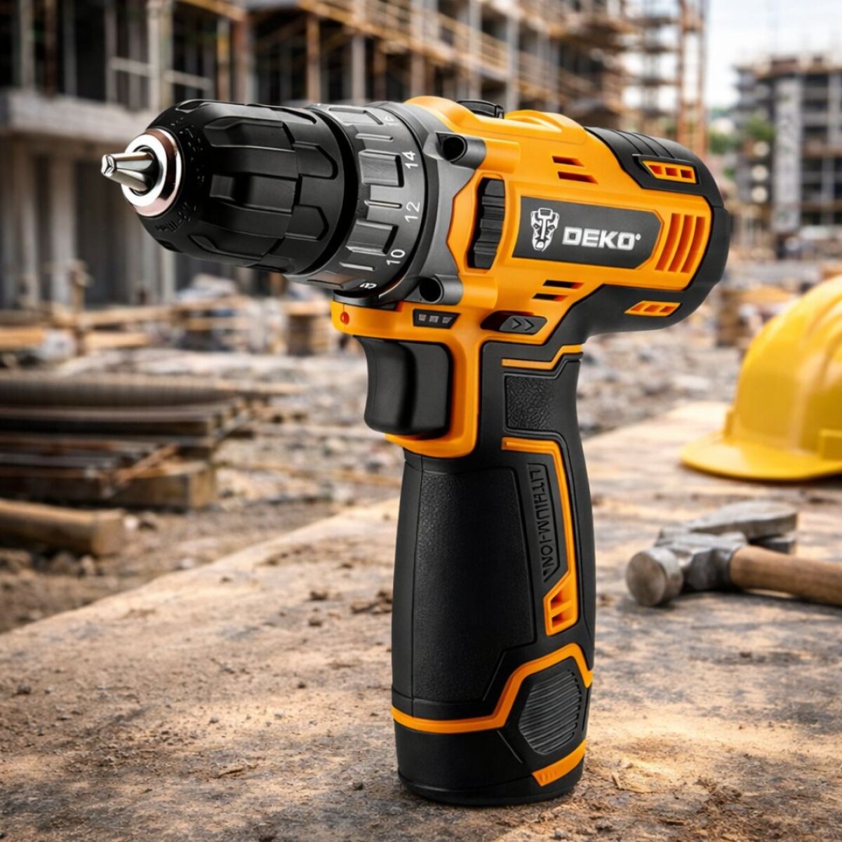 TALADRO ATORNILLADOR 10MM 12V CON BATERIA 1.5Ah Y CARGADOR 