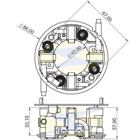 PORTA CARBONES MERCEDES BENZ ATEGO ACTROS EURO 5 SIST.MITSUBISHI 8X29.5X18.5 UNIFAP PORTA CARBONES MERCEDES BENZ ATEGO ACTROS EURO 5 SIST.MITSUBISHI 8X29.5X18.5 UNIFAP