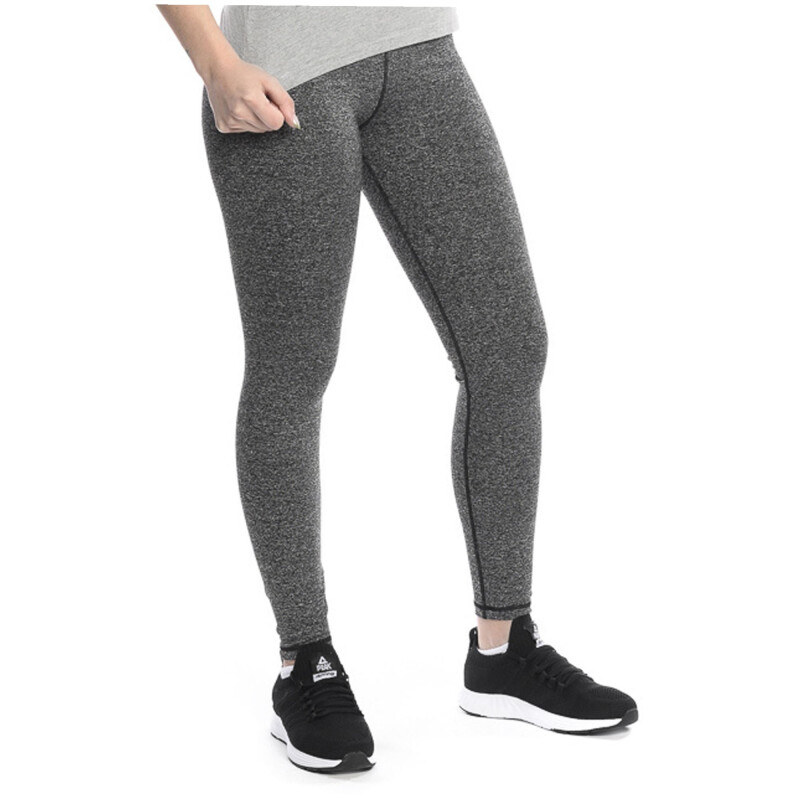 Calza de Mujer Umbro Larga Basica Wns Negro Melange - Plateado