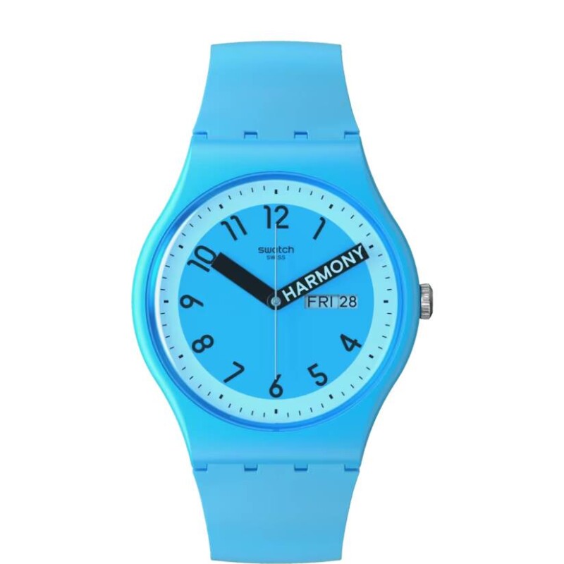 Reloj Swatch SO29S702 Proudly Blue de silicona Azul