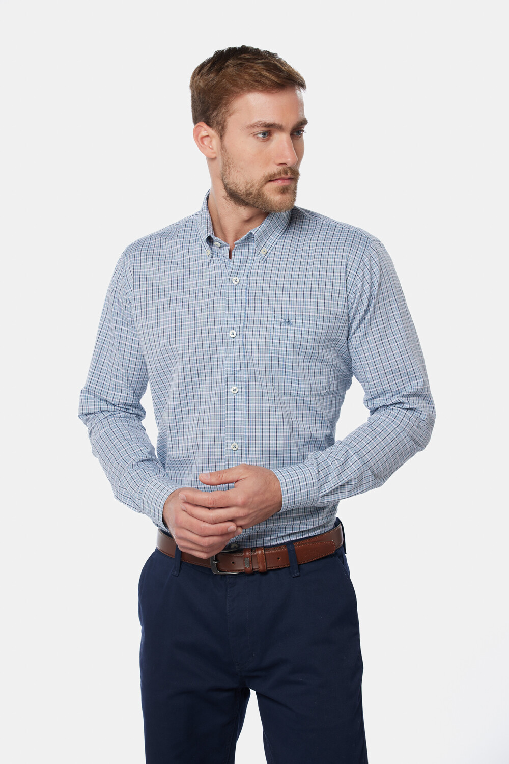 CAMISA SPORT A CUADROS Verde