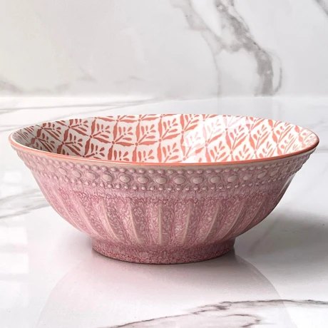 Bowl Con Textura Cerámica Emili Ø21cm x Alto 8cm Bowl Con Textura Cerámica Emili Ø21cm x Alto 8cm