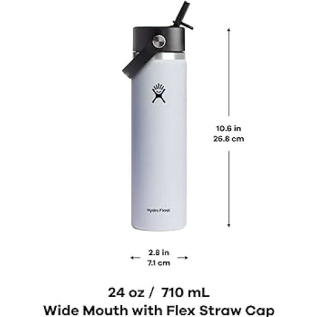 Botella Hydro Flask 24 Oz (0.71 L) Wide Flex Straw Cap Azul