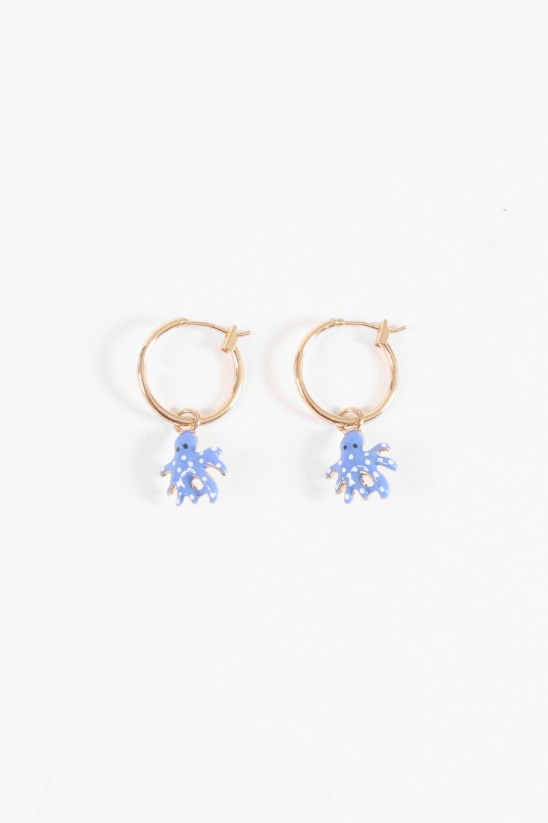 Aros dije octopus dorado