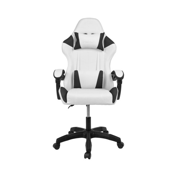 Silla Gamer Ergonomica Escritorio Reclinable Soporta 200kg Blanco con Negro Silla Gamer Ergonomica Escritorio Reclinable Soporta 200kg Blanco con Negro