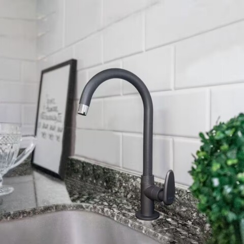 Grifo cocina Pared ALLURE DECORE gris mate Grifo Cocina Pared Allure Decore Gris Mate