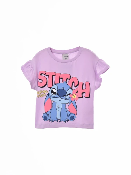 REMERA STITCH EYE LILA