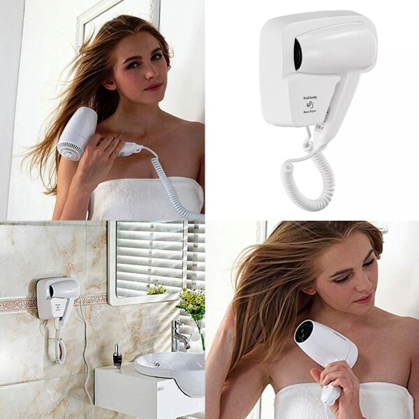 Secador De Pelo Profesional Pared Hair Dryer Hotel 1300W Secador De Pelo Profesional Pared Hair Dryer Hotel 1300W