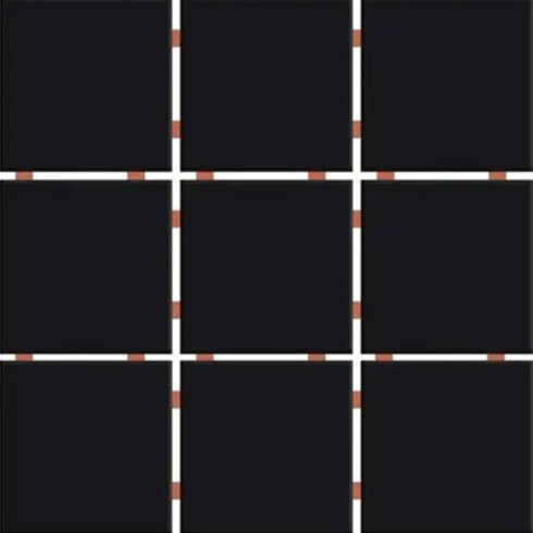 REVESTIMIENTO EN MALLA DE PIEZAS 10X10 NEGRO ACETINADO GAMAS DE NEGRO