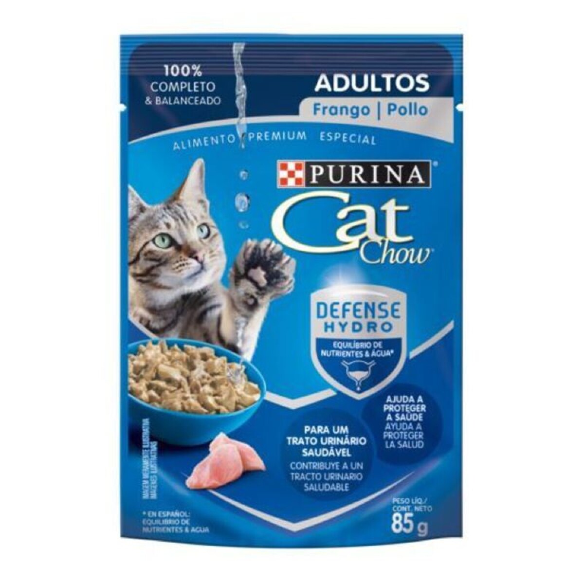 Cat Chow Adulto Pollo Pouch 85 Gr 