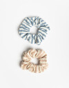 Skunzies Estampados Set De Scrunchies Estampadas - Combinacion Bicolor