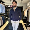 Campera Tejida Azul Marino