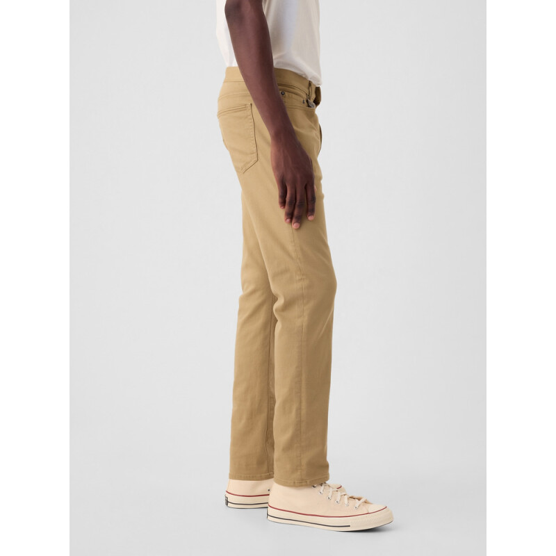 SLIM STRETCH 5 PKT PANT BROWN 4