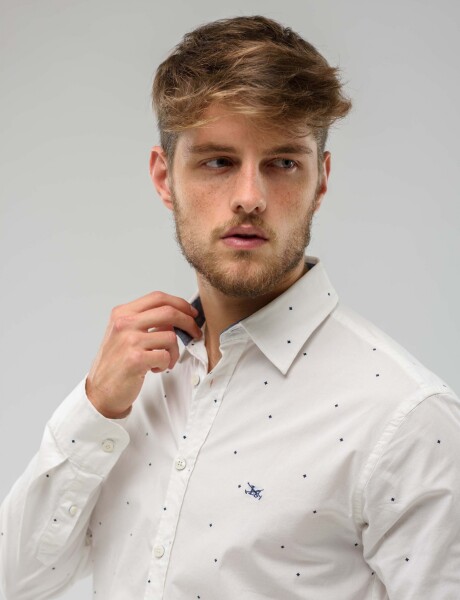 Camisa Estampada Blanco