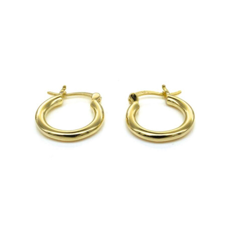 Par de plata 925 Baño De Oro Amarillo