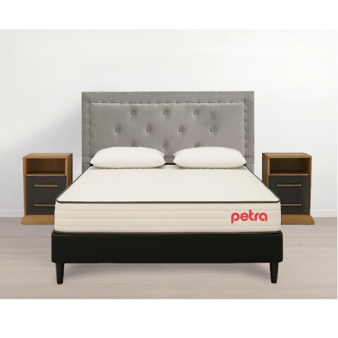 Conjunto Dormitorio Levane14 + Respaldo + Box + Mesas De Luz Conjunto Dormitorio Levane14 + Respaldo + Box + Mesas De Luz