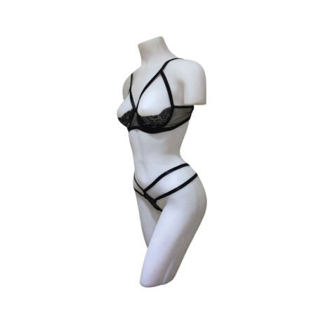 Conjunto De Pechos Descubiertos Negro