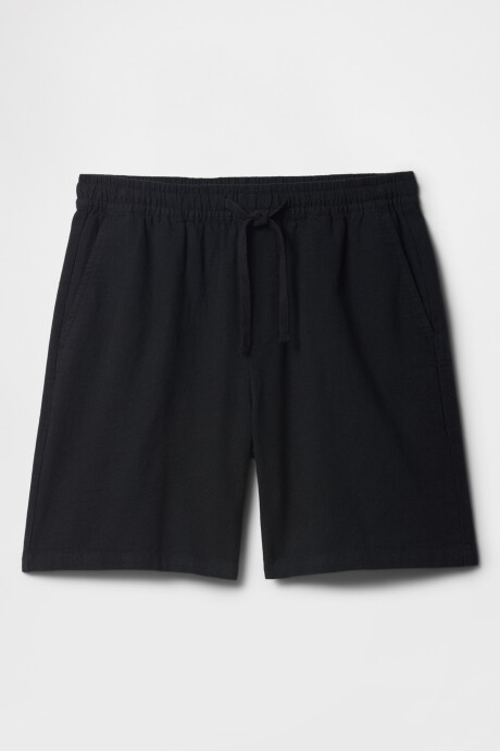 Short De Lino Easy 7Inch Hombre Black 1