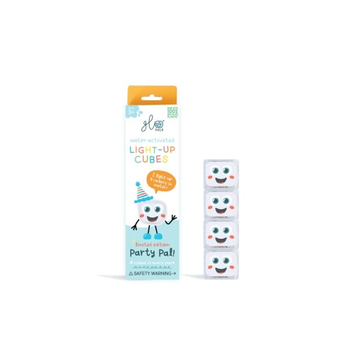 GP-FIN-4PK Set De 4 Cubos Glo Pals Party Pal Multicolor