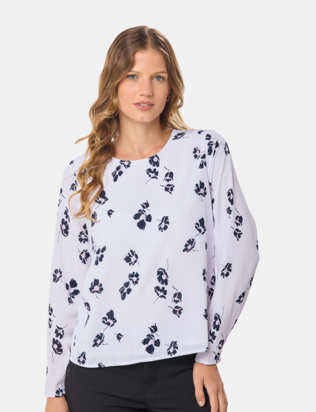 BLUSA ESTAMPADA CLÁSICA Tulipan