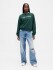 LOGO WEDGE PULLOVER DEEP HUNTER 505
