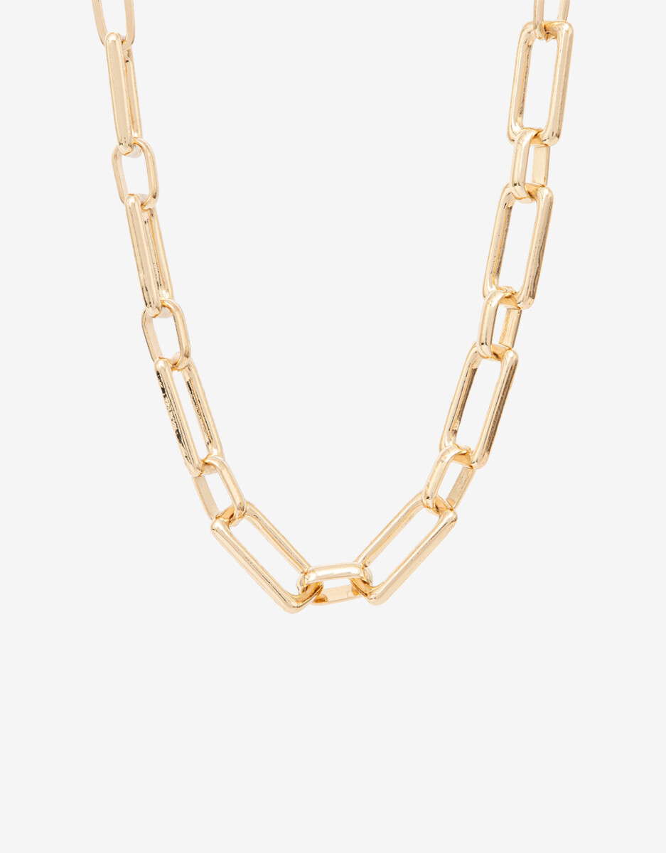 Collar Corto De Cadena Eslabones 