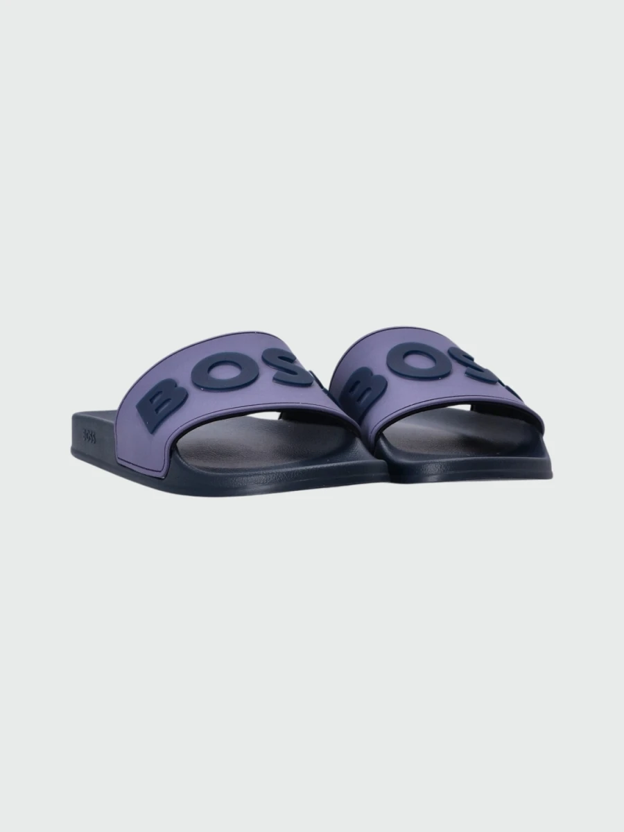 Hugo Boss - Sandalias con Logo en relieve - Violeta 